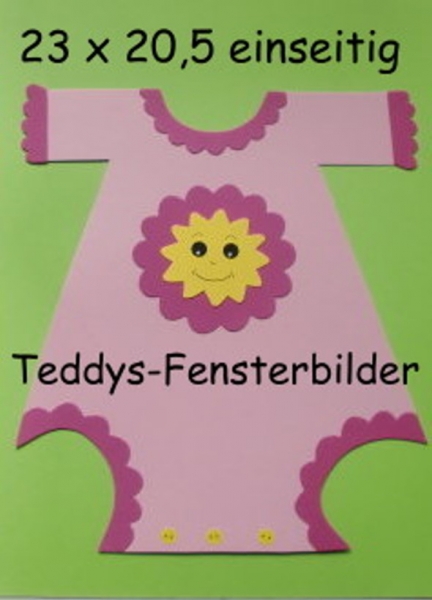 Body mit Namen einseitg rosa